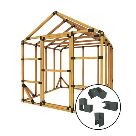 shed metal bracket kits|8x10 shed bracket kit.